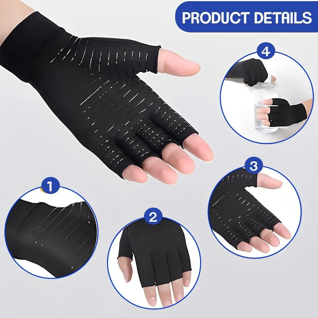 Guantes de compresión con fibra de cobre ManosLibres