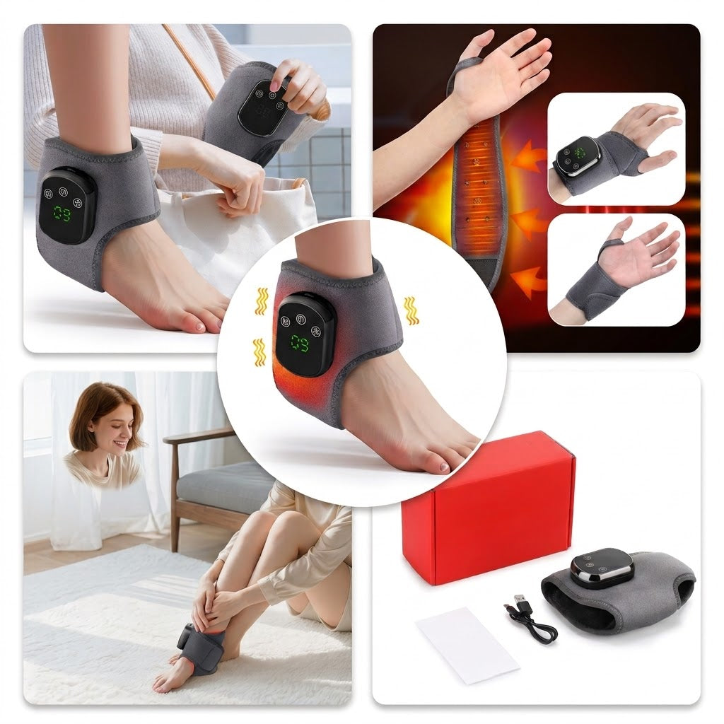 Masajeador de muñeca y mano VitalPulse con calor y vibración